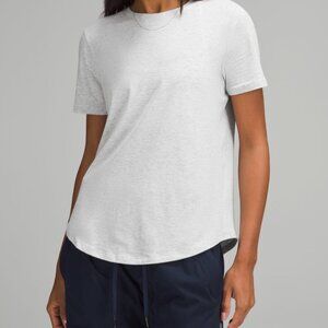 Lulu Lemon Curved-Hem Crew neck T-shirt Size 4